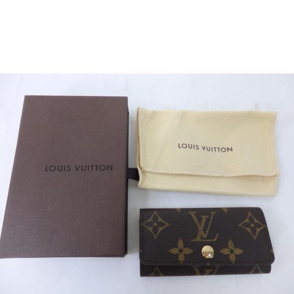 96007 1 Louis Vuitton Multicle Monogram Key Case Brown