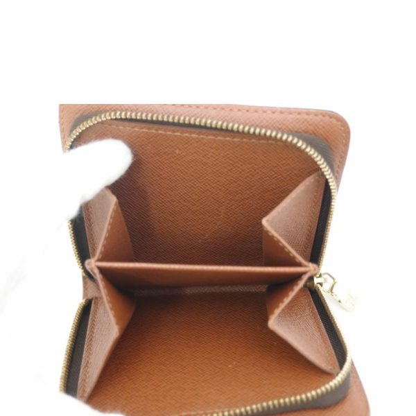 96008 6 Louis Vuitton Compact Zip Monogram Wallet Brown