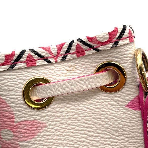 9603325 07 Louis Vuitton Nano Noe Shoulder Bag Monogram White