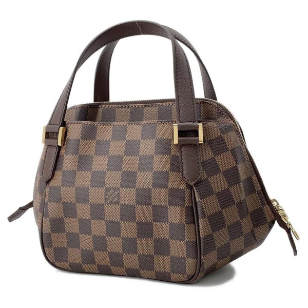 9605398 02 Louis Vuitton Damier Ebene Belem PM Handbag Brown