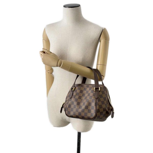 9605398 04 Louis Vuitton Damier Ebene Belem PM Handbag Brown