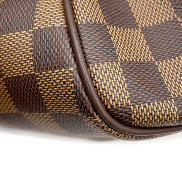 9605398 08 Louis Vuitton Damier Ebene Belem PM Handbag Brown