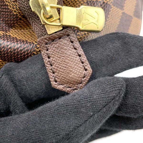 9605398 09 Louis Vuitton Damier Ebene Belem PM Handbag Brown