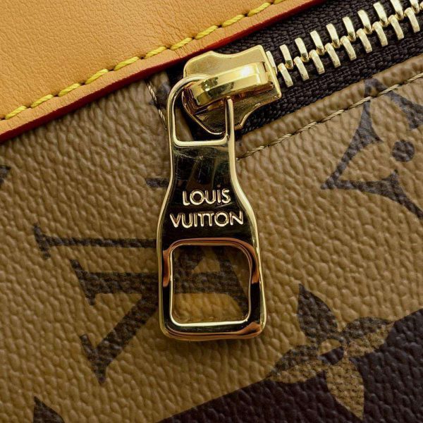 9605565 07 Louis Vuitton Monogram Stripe Randonnée Backpack Brown