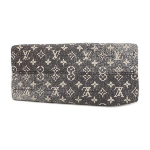 9606050 03 Louis Vuitton Monogram Jacquard Denim On the Go MM Tote Bag Black