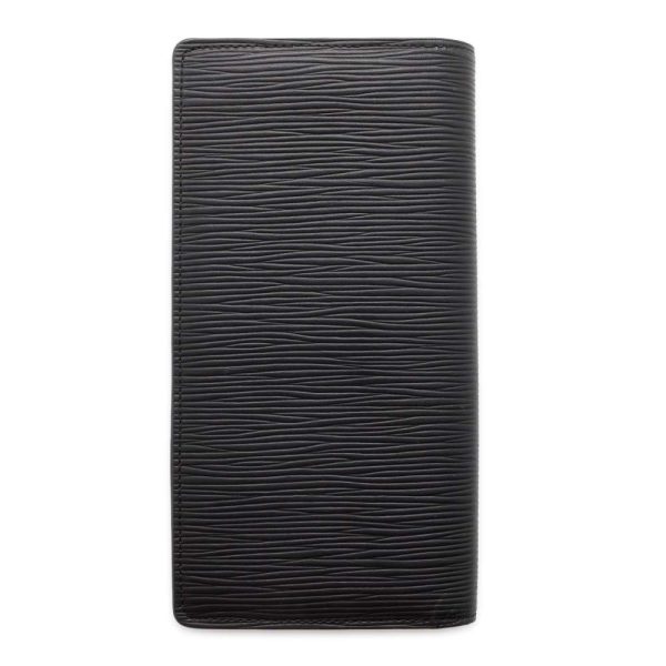 9606722 03 Louis Vuitton Epi Portefeuille Braza Long Wallet Black