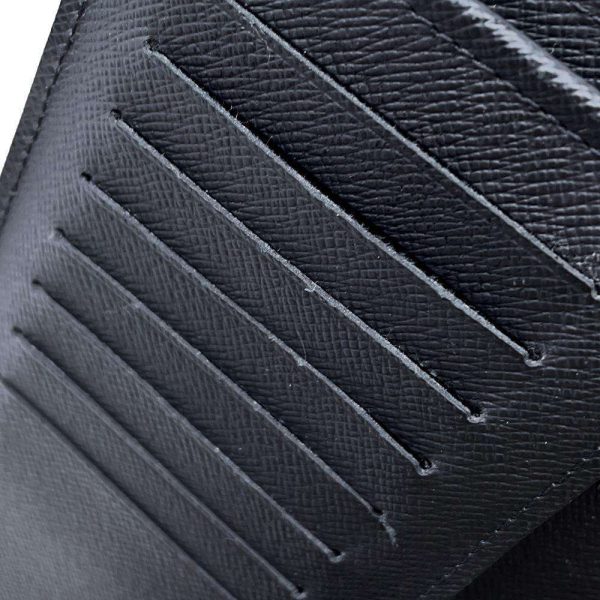 9606722 09 Louis Vuitton Epi Portefeuille Braza Long Wallet Black