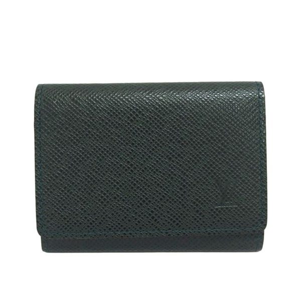 96072 1 Louis Vuitton Anvelope Card Holder Taiga Epicea Green