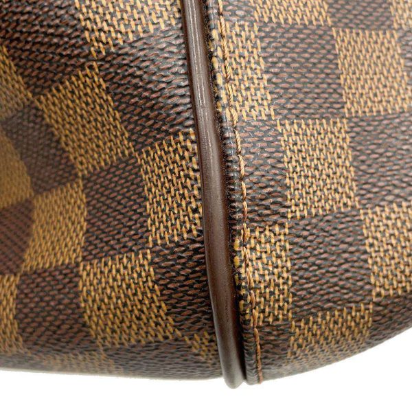 9607606 09 Louis Vuitton Damier Ebene Sistine MM Shoulder Bag Brown