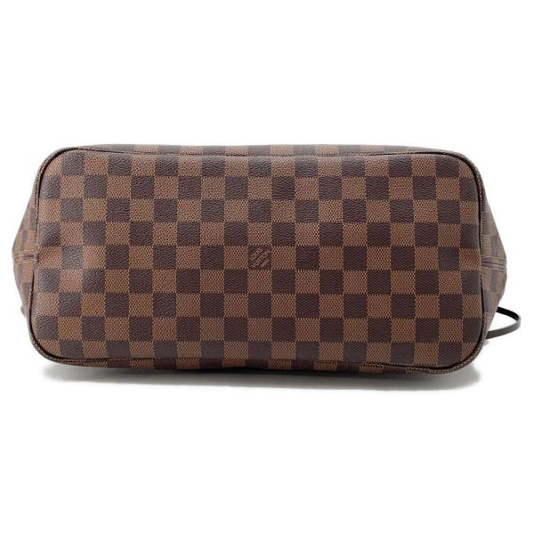 9607644 03 Louis Vuitton Damier Ebene Neverfull MM Tote Bag Brown