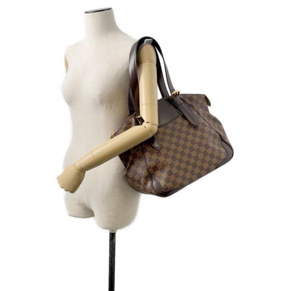 9607699 04 Louis Vuitton Damier Ebene Verona MM Handbag Brown