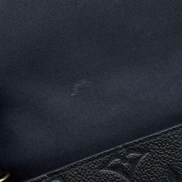 9607958 08 Louis Vuitton Monogram Empreinte Pochette Félicie Chain Wallet Black