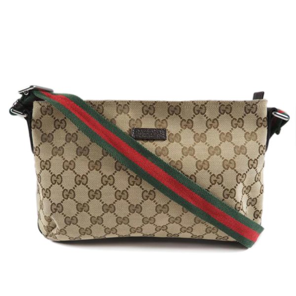 96103 1 Gucci GG Canvas Shoulder Bag Black