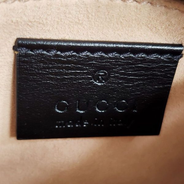 962 4 GUCCI Marmont Coin Case Leather Black