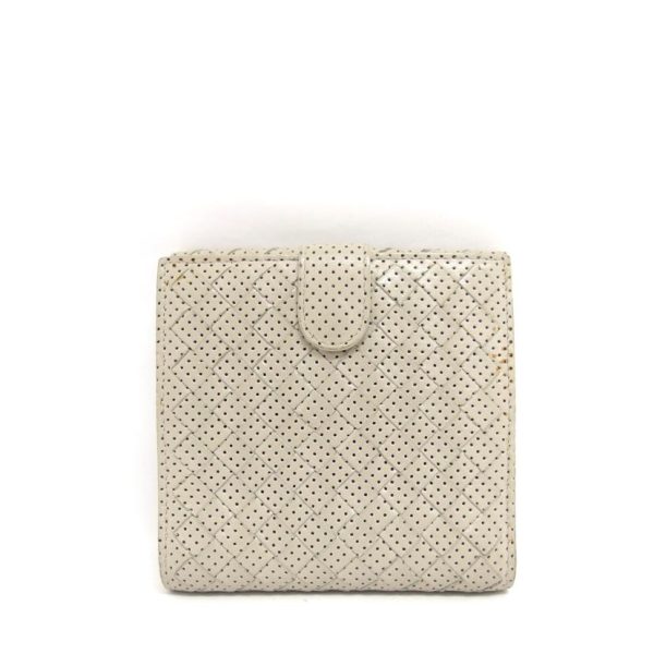 96331 2 Bottega Veneta Intrecciato W Hook Bifold Wallet Beige