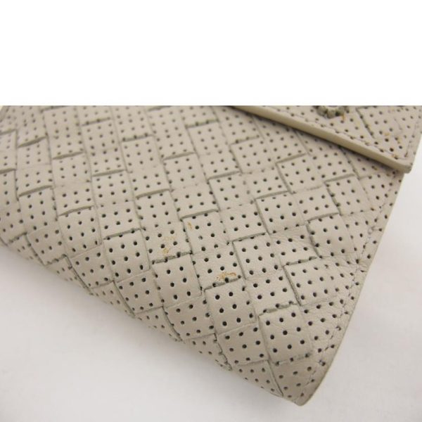 96331 8 Bottega Veneta Intrecciato W Hook Bifold Wallet Beige