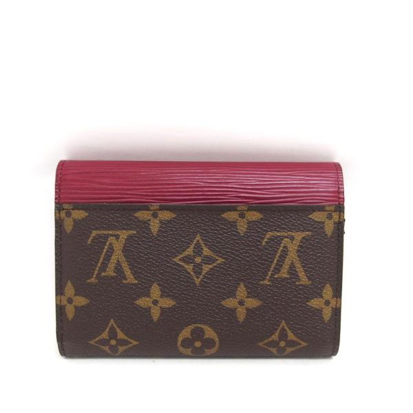 96379 2 Louis Vuitton Marine Compact Wallet Monogram Fuchsia