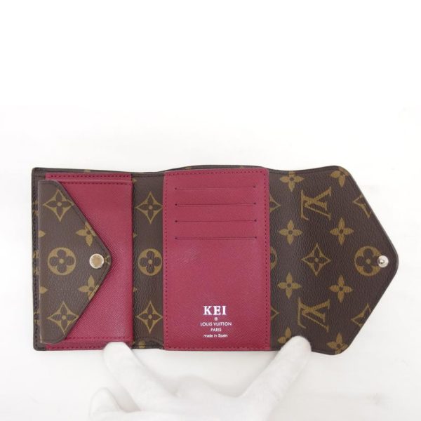 96379 4 Louis Vuitton Marine Compact Wallet Monogram Fuchsia