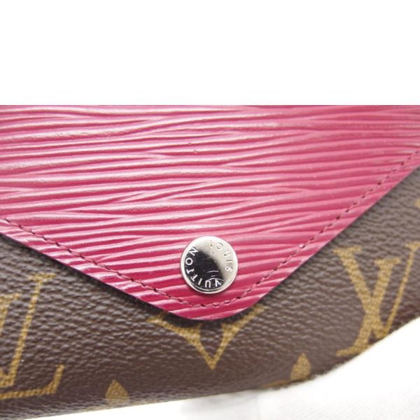 96379 7 Louis Vuitton Marine Compact Wallet Monogram Fuchsia