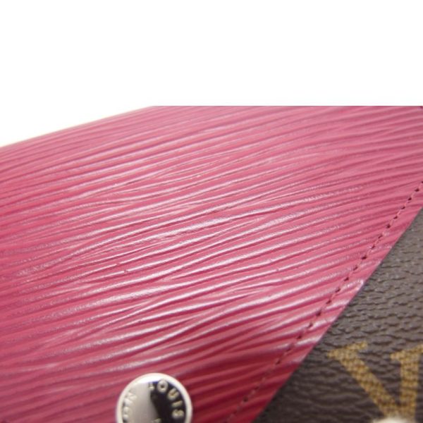 96379 8 Louis Vuitton Marine Compact Wallet Monogram Fuchsia