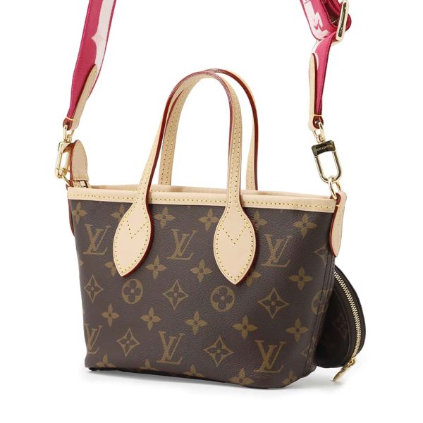 9645905 02 Louis Vuitton Neverfull BB Tote Bag Monogram Rose Peony