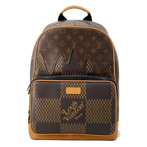 9647701 01 Louis Vuitton Damier Ebene Giant Campus Backpack Brown