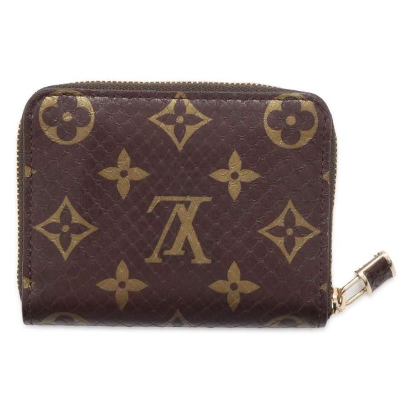 9652026 03 Louis Vuitton Python Monogram Zippy Coin Purse Brown