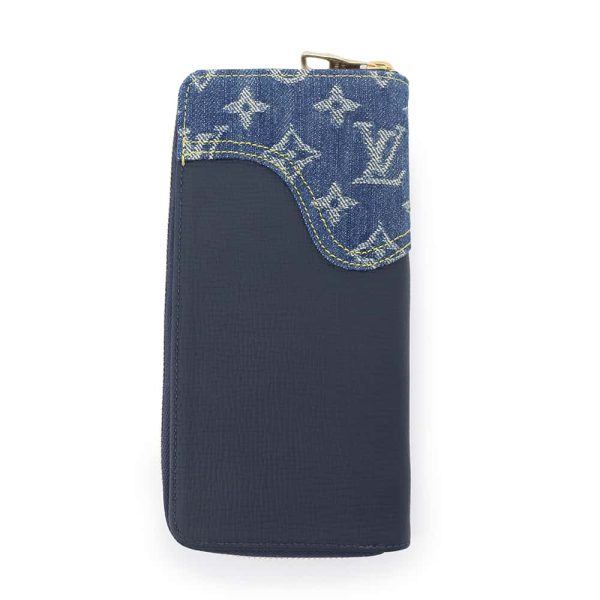 9656512 03 Louis Vuitton Zippy Wallet Vertical Monogram Denim