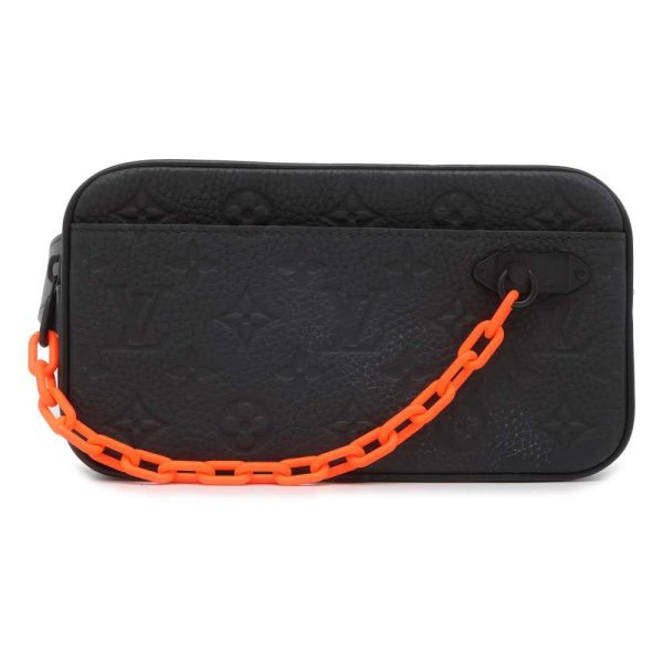 9661202 01 Louis Vuitton Pochette Volga Waist Bag Monogram Black