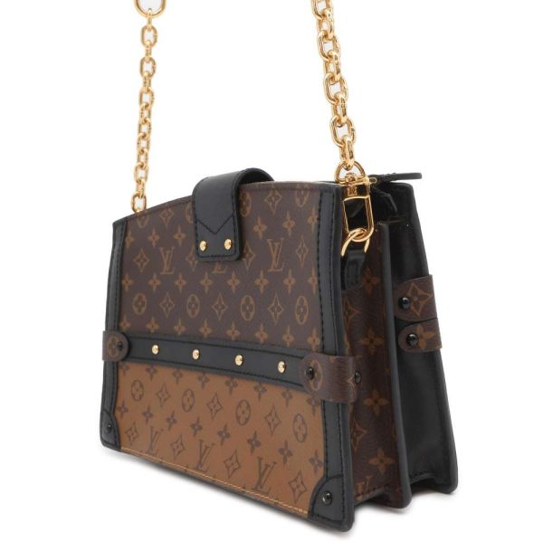 9662599 02 Louis Vuitton Trunk Clutch Shoulder Bag Monogram Reverse