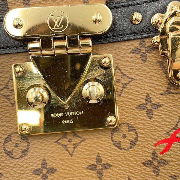 9662599 14 Louis Vuitton Trunk Clutch Shoulder Bag Monogram Reverse