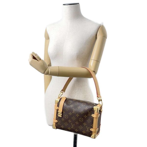 9673571 04 Louis Vuitton Side Trunk MM Shoulder Bag Monogram Brown