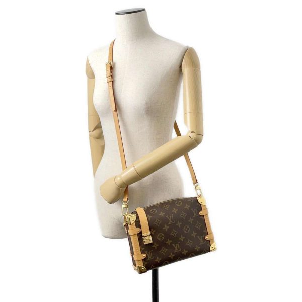 9673571 05 Louis Vuitton Side Trunk MM Shoulder Bag Monogram Brown