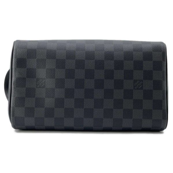 9677173 03 Louis Vuitton Damier Graphite Shoulder Bag Dop Kit Black