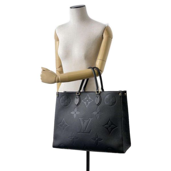 9678095 04 Louis Vuitton On The Go GM Tote Bag Monogram Empreinte Black