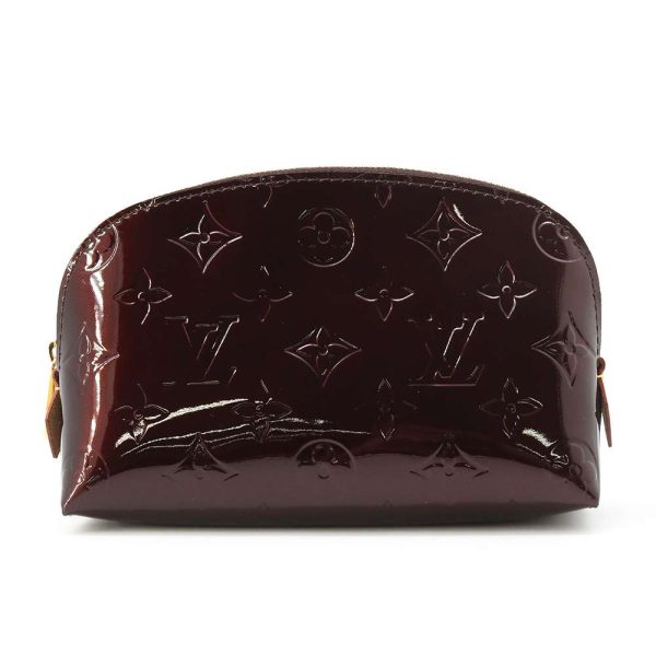 9685130 01 Louis Vuitton Cosmetic Pouch Monogram Vernis Red