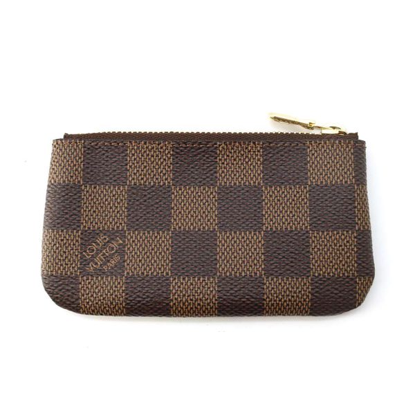 9685277 03 Louis Vuitton Pochette Cle Damier Ebene Brown