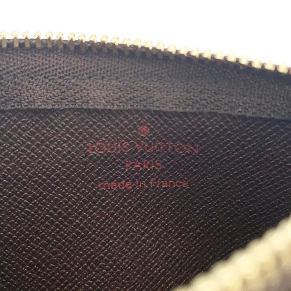 9685277 08 Louis Vuitton Pochette Cle Damier Ebene Brown