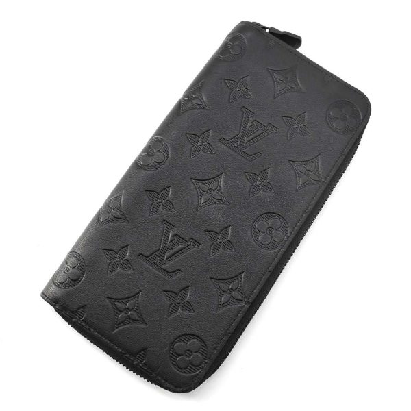 9685291 01 Louis Vuitton Zippy Wallet Monogram Shadow Black