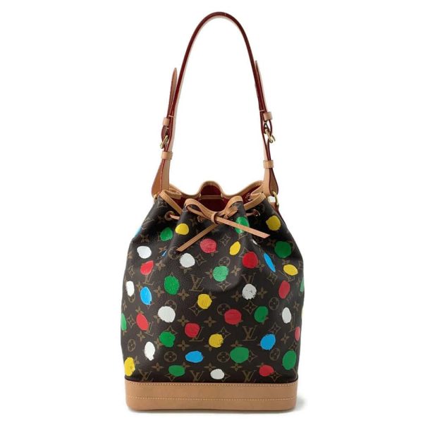 9686267 01 Louis Vuitton Painted Dots Noe Shoulder Bag Monogram LV × YK