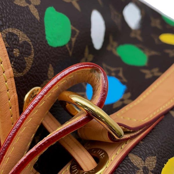 9686267 09 Louis Vuitton Painted Dots Noe Shoulder Bag Monogram LV × YK