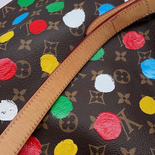 9686267 10 Louis Vuitton Painted Dots Noe Shoulder Bag Monogram LV × YK