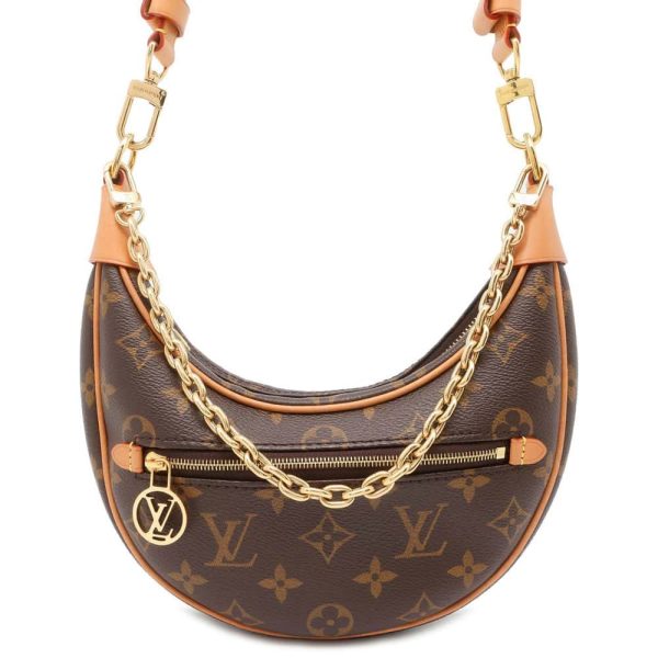 9686298 01 Louis Vuitton Loop Shoulder Bag Monogram Brown