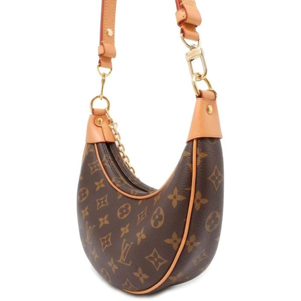 9686298 02 Louis Vuitton Loop Shoulder Bag Monogram Brown