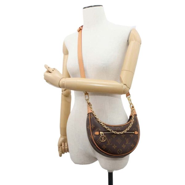 9686298 04 Louis Vuitton Loop Shoulder Bag Monogram Brown