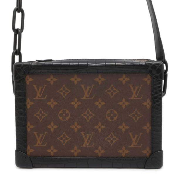 9686328 01 Louis Vuitton Soft Trunk Bag Monogram Crocodile Black