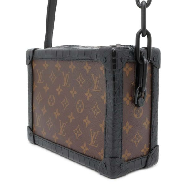 9686328 02 Louis Vuitton Soft Trunk Bag Monogram Crocodile Black