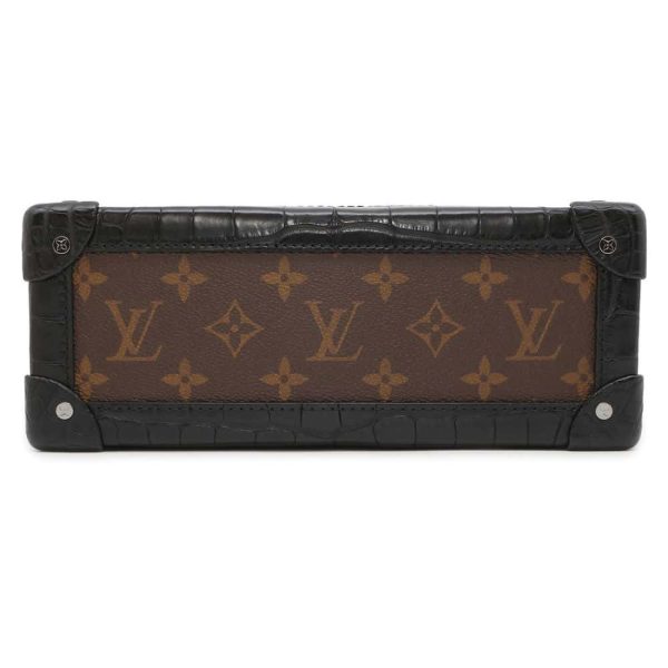 9686328 03 Louis Vuitton Soft Trunk Bag Monogram Crocodile Black