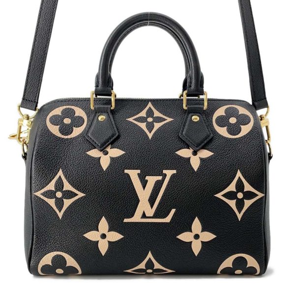 9686403 01 Louis Vuitton Monogram Empreinte Speedy Bandouliere 25 Bag Black