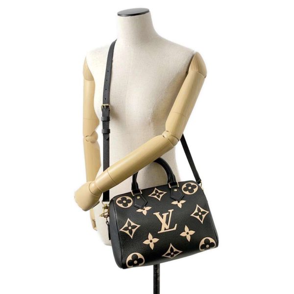 9686403 05 Louis Vuitton Monogram Empreinte Speedy Bandouliere 25 Bag Black